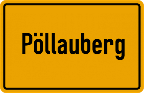 Ortsschild Pöllauberg