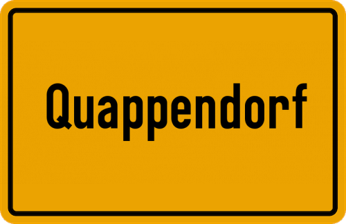Ortsschild Quappendorf