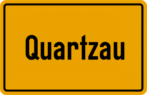 Ortsschild Quartzau