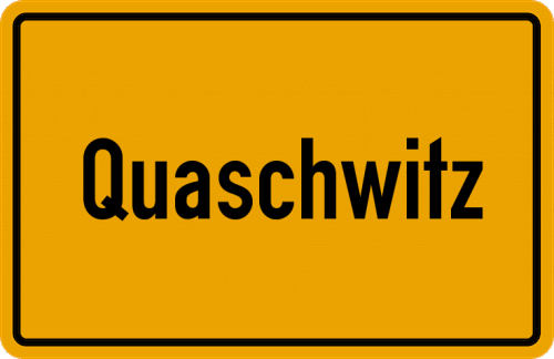 Ortsschild Quaschwitz