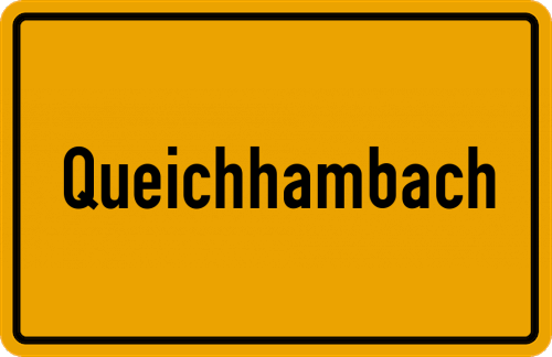 Ortsschild Queichhambach