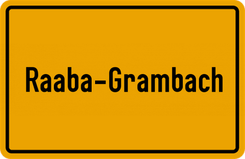 Ortsschild Raaba-Grambach
