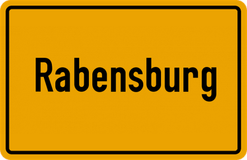 Ortsschild Rabensburg