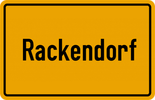 Ortsschild Rackendorf