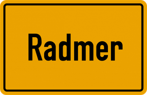 Ortsschild Radmer