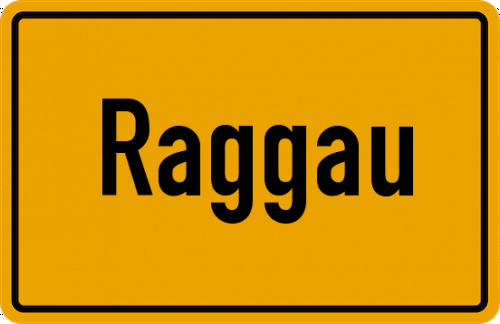 Ortsschild Raggau
