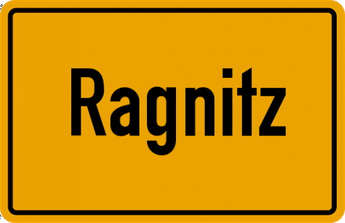 Ortsschild Ragnitz