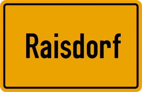 Ortsschild Raisdorf