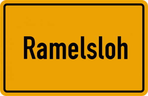 Ortsschild Ramelsloh