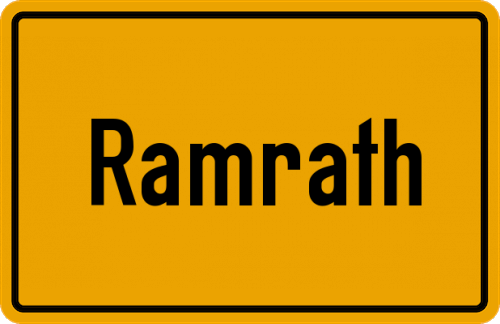 Ortsschild Ramrath