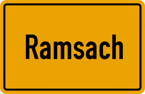 Ortsschild Ramsach