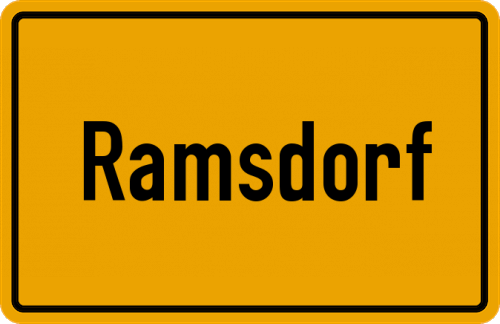 Ortsschild Ramsdorf