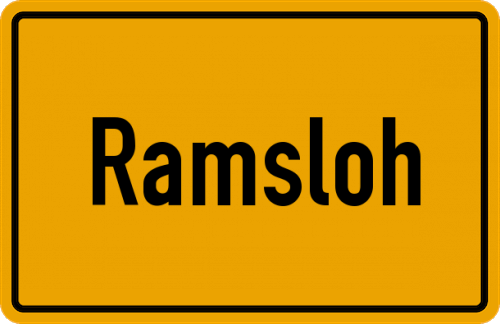 Ortsschild Ramsloh