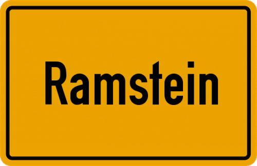 Ortsschild Ramstein