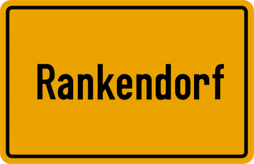 Ortsschild Rankendorf