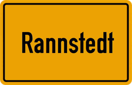 Ortsschild Rannstedt