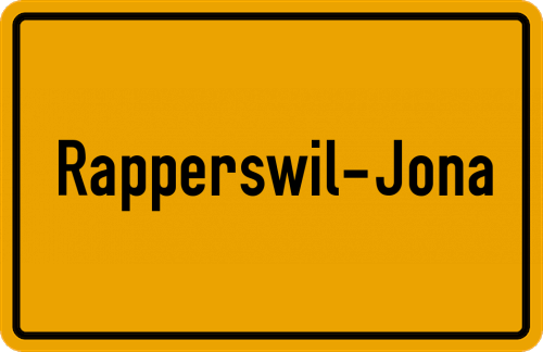 Ortsschild Rapperswil-Jona