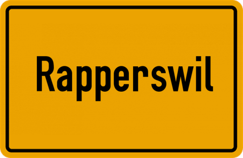 Ortsschild Rapperswil