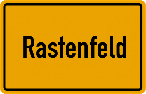 Ortsschild Rastenfeld