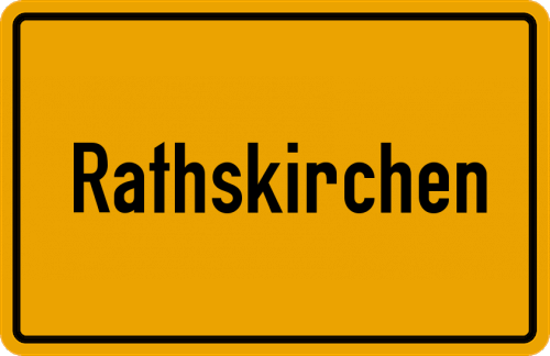Ortsschild Rathskirchen