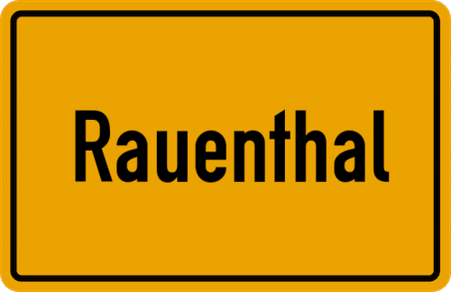 Ortsschild Rauenthal, Rheingau