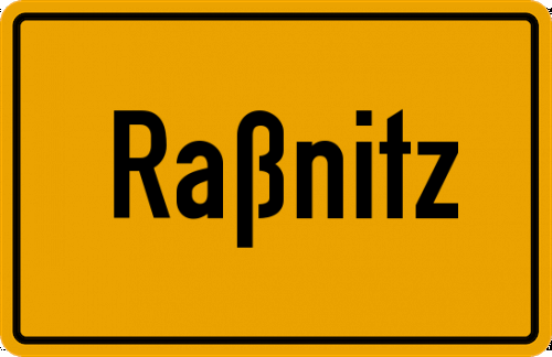 Ortsschild Raßnitz