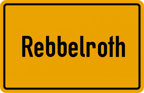 Ortsschild Rebbelroth