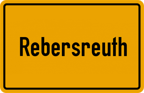 Ortsschild Rebersreuth