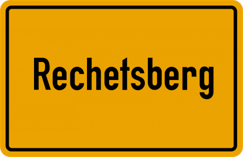 Ortsschild Rechetsberg