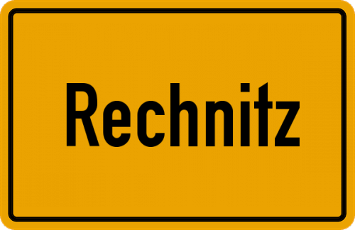 Ortsschild Rechnitz