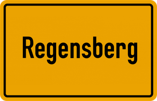 Ortsschild Regensberg