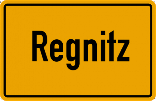 Ortsschild Regnitz