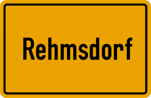 Ortsschild Rehmsdorf