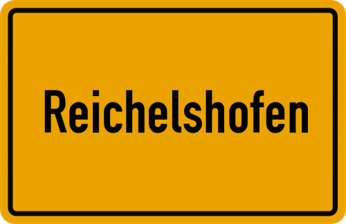 Ortsschild Reichelshofen