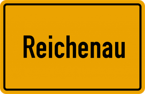 Ortsschild Reichenau