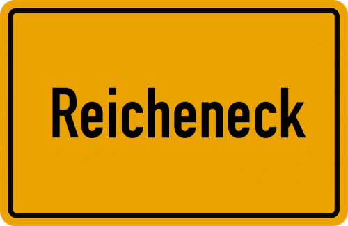 Ortsschild Reicheneck