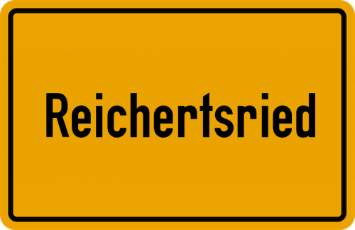 Ortsschild Reichertsried