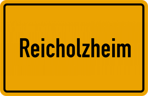 Ortsschild Reicholzheim
