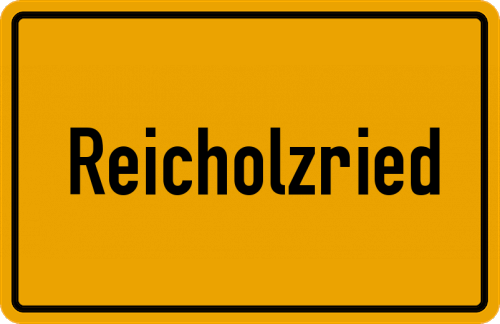 Ortsschild Reicholzried
