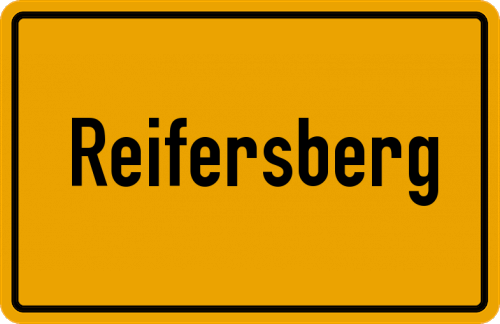Ortsschild Reifersberg