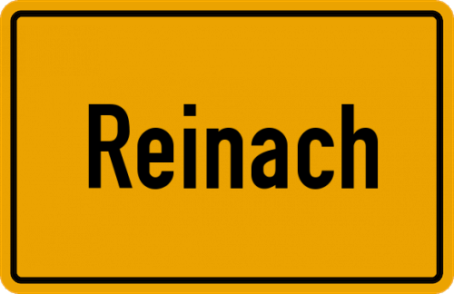 Ortsschild Reinach
