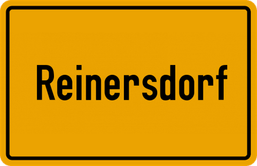 Ortsschild Reinersdorf, Mittelfranken