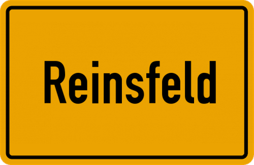 Ortsschild Reinsfeld
