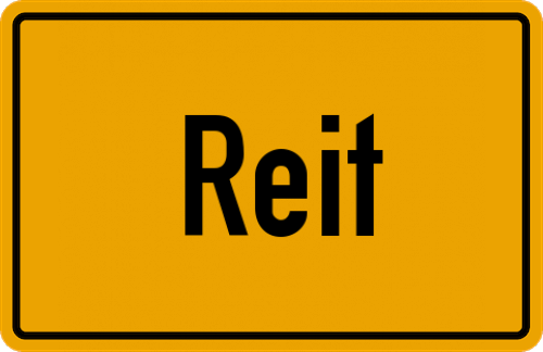 Ortsschild Reit, Chiemgau