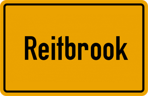 Ortsschild Reitbrook