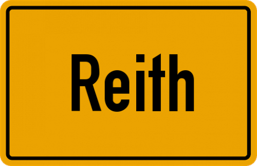 Ortsschild Reith