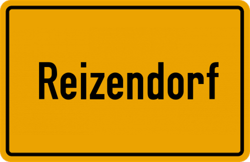 Ortsschild Reizendorf