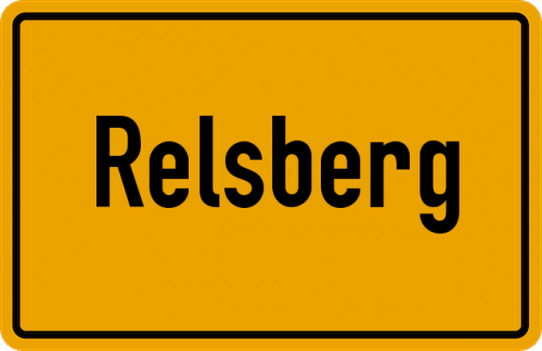 Ortsschild Relsberg