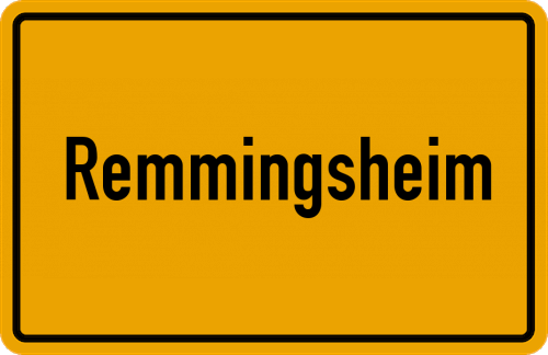 Ortsschild Remmingsheim