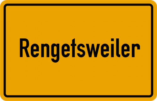 Ortsschild Rengetsweiler